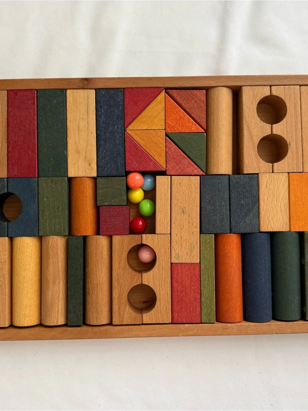 Wooden Colorful Stacking Blocks Set for Kids
